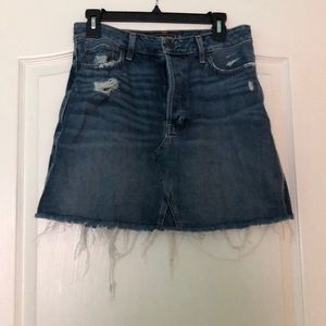 Mini jean skirt
